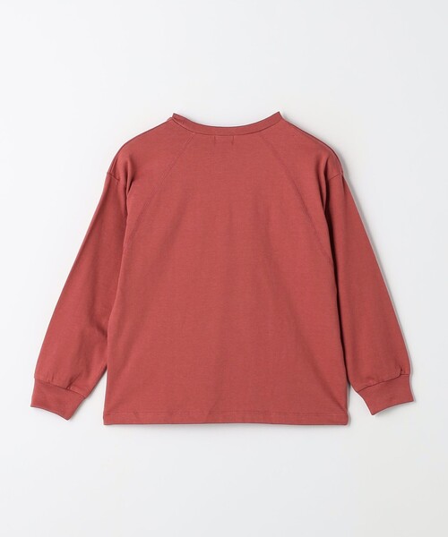 green label relaxing(グリーンレーベルリラクシング)の「TJ 天竺 ポケット ロングスリーブ / キッズ 100cm-130cm(Tシャツ/カットソー・キッズ・ブラック/オレンジ系その他/ケリーグリーン/ベージュ・100cm/130cm/110cm/120cm)」の5枚目の写真