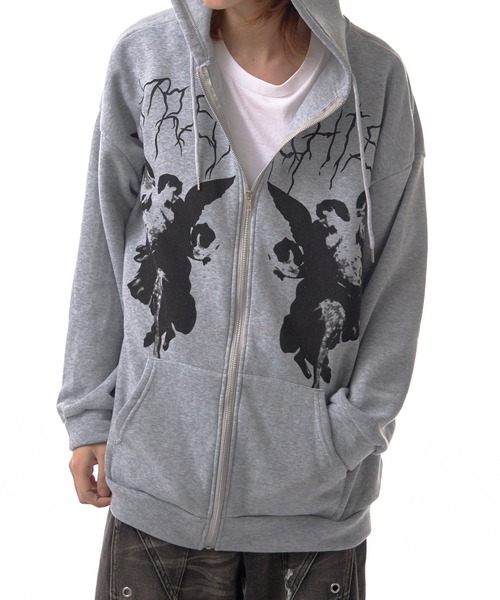 ★送料 関税込★SPAO★campus graphic hood pullove.r★パーカー REST&RECREATION RR STITCH CROPPED HOOD ZIP-UP【送料/関税込