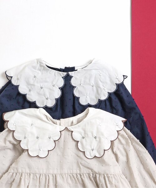 セール】ハートスカラップ衿ティアードチュニック（チュニック