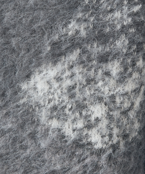 AH ABAHOUSE（エーエイチアバハウス）の「【AH ABAHOUSE】アブストラクト シャギーニット（ニット/セーター・メンズ・ブラック/グレー・48/46）」の14枚目の写真