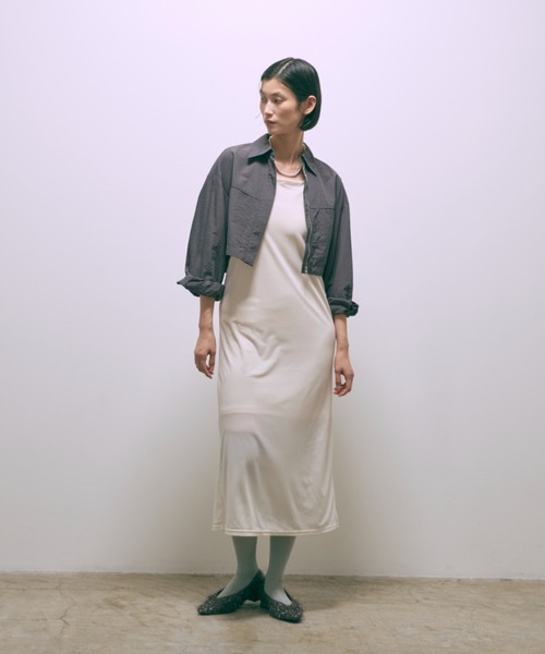 EN NEUME(エンノイム)の「Cropped Shirt Jacket(シャツ/ブラウス・レディース・グレー/ダークブラウン/ベージュ・FREE)」の21枚目の写真