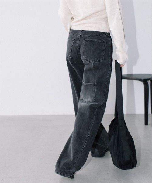 SUWDEE（スーディー）の「L/W denim pt（デニムパンツ・レディース・ブラック・S）」の2枚目の写真