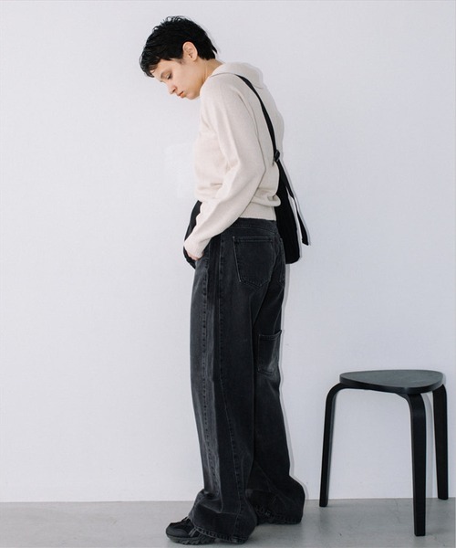 SUWDEE（スーディー）の「L/W denim pt（デニムパンツ・レディース・ブラック・S）」の7枚目の写真