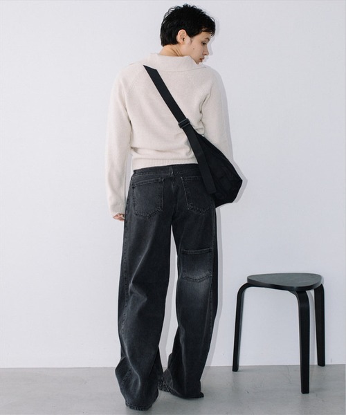 SUWDEE（スーディー）の「L/W denim pt（デニムパンツ・レディース・ブラック・S）」の6枚目の写真