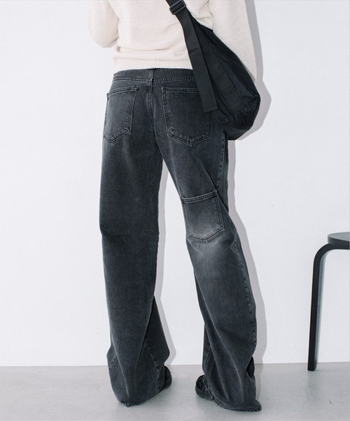 SUWDEE（スーディー）の「L/W denim pt（デニムパンツ・レディース・ブラック・S）」の4枚目の写真