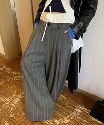 LONSLAN（ロンスラン）の「ダブルウエスト 2タック イージースラックス LON24a007（スラックス・レディース）」