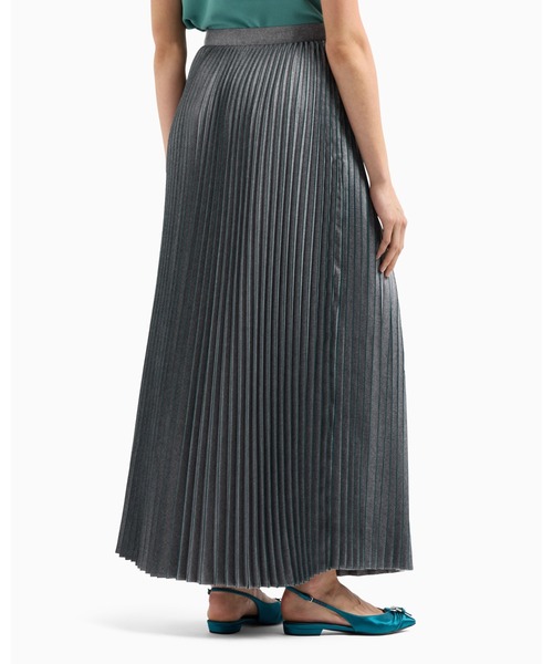 EMPORIO ARMANI(エンポリオアルマーニ)の「【エンポリオ アルマーニ】ロングスカート プリーツフランネル(スカート・レディース・グレー・36/38/40)」の3枚目の写真