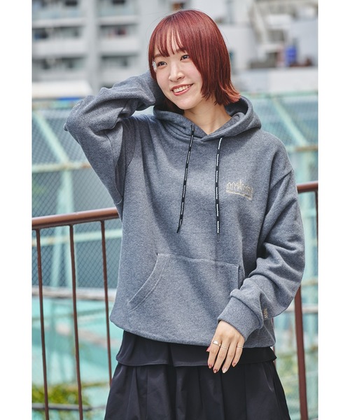 Manhattan Portage（マンハッタンポーテージ）の「Sweat Parka（パーカー・メンズ・ライトグレー/ブラック/ヘザーチャコール/ピンク・LARGE/MEDIUM/SMALL/X-LARGE）」の7枚目の写真