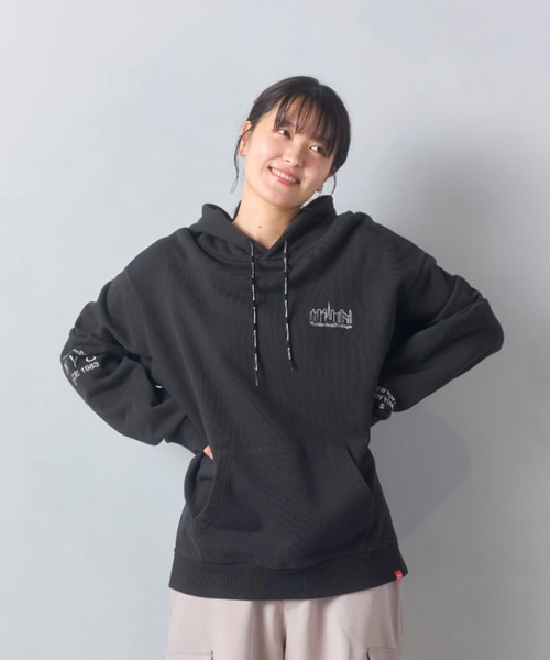 Manhattan Portage（マンハッタンポーテージ）の「Sweat Parka（パーカー・メンズ・ライトグレー/ブラック/ヘザーチャコール/ピンク・LARGE/MEDIUM/SMALL/X-LARGE）」の18枚目の写真