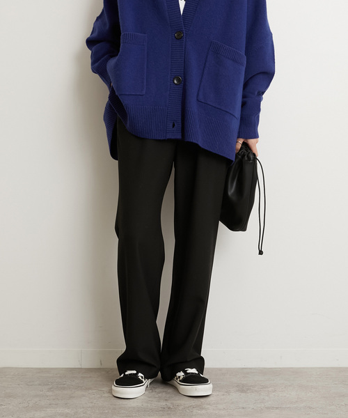 JOURNAL STANDARD relume（ジャーナルスタンダード　レリューム）の「《追加》サーモサキソニー裏起毛パンツ（スラックス・レディース・グレー/ブラック/ネイビー・38/36）」の2枚目の写真