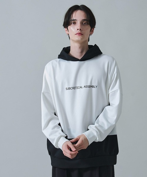 BROWNY（ブラウニー）の「BROWNY/ドルマンポンチプルパーカー（パーカー・メンズ・ブルー/ホワイト・LARGE/MEDIUM）」の6枚目の写真