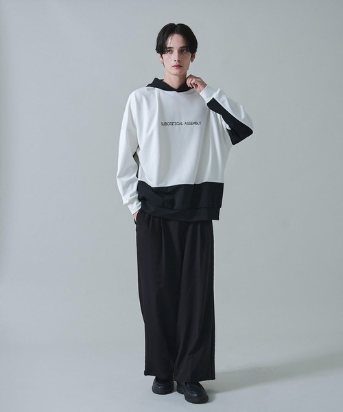 BROWNY（ブラウニー）の「BROWNY/ドルマンポンチプルパーカー（パーカー・メンズ・ブルー/ホワイト・LARGE/MEDIUM）」の7枚目の写真