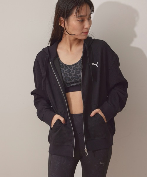 PUMA（プーマ）の「【PUMA】HER フーデッドジャケット（パーカー・レディース・ベージュ/ブラック・L）」の19枚目の写真