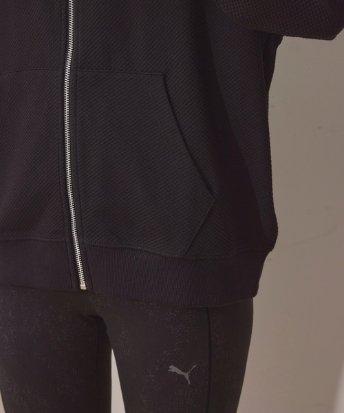 PUMA（プーマ）の「【PUMA】HER フーデッドジャケット（パーカー・レディース・ベージュ/ブラック・L）」の8枚目の写真