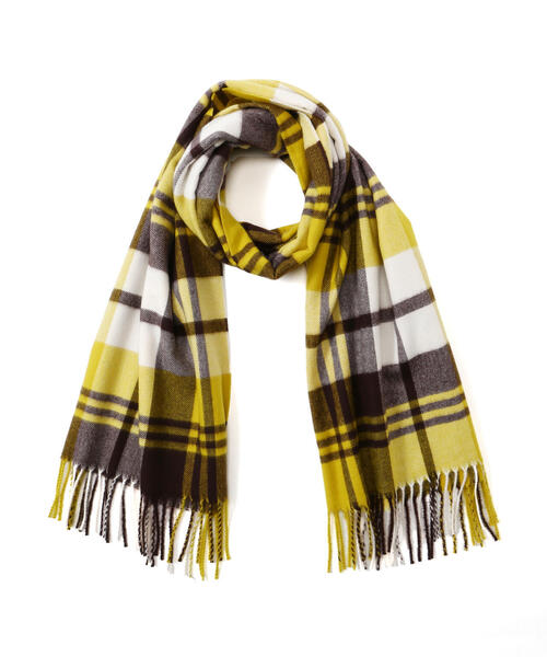 N.（N. Natural Beauty Basic）（エヌエヌナチュラルビューティーベーシック）の「◆チェックストール（ストール/ショール・レディース・ブルー系その他/イエロー系その他・ﾌﾘ-）」の14枚目の写真