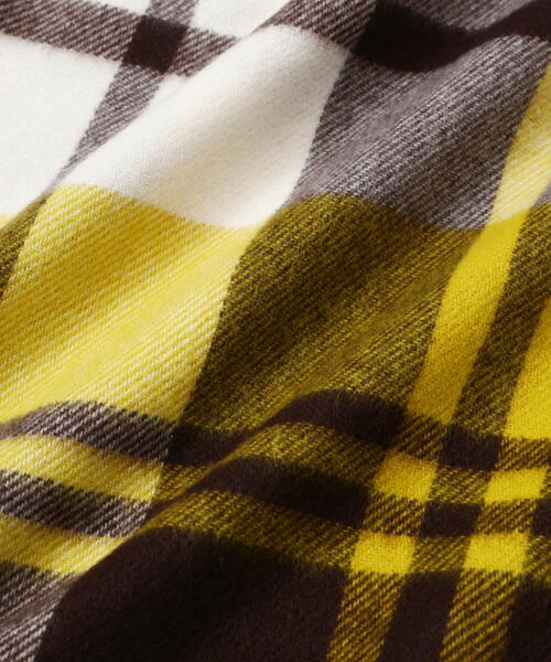 N.（N. Natural Beauty Basic）（エヌエヌナチュラルビューティーベーシック）の「◆チェックストール（ストール/ショール・レディース・ブルー系その他/イエロー系その他・ﾌﾘ-）」の4枚目の写真