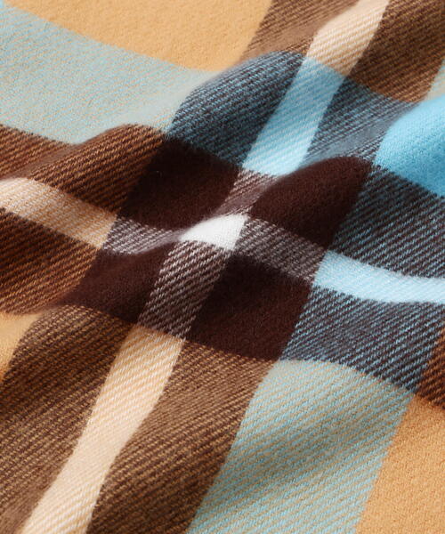 N.（N. Natural Beauty Basic）（エヌエヌナチュラルビューティーベーシック）の「◆チェックストール（ストール/ショール・レディース・ブルー系その他/イエロー系その他・ﾌﾘ-）」の20枚目の写真