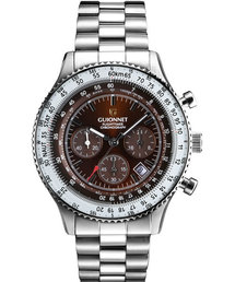 GUIONNET | GUIONNET Flight Timer ギオネ パイロット クロノグラフ 100m防水 腕時計(アナログ腕時計)