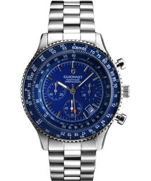 GUIONNET（ギオネ）の「GUIONNET Flight Timer ギオネ パイロット クロノグラフ 100m防水 腕時計（アナログ腕時計）」