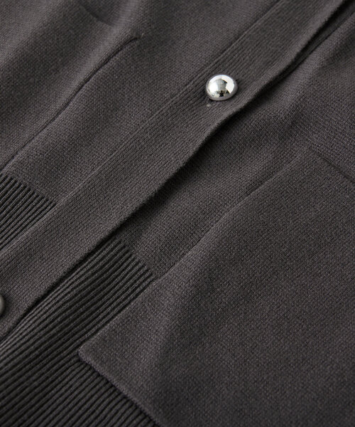 un dix cors（アンディコール）の「《オンオフ兼用・厚すぎず薄すぎず》ミラノリブカーデ（カーディガン/ボレロ・レディース・オフホワイト/グレー/ブラック・FREE）」の13枚目の写真