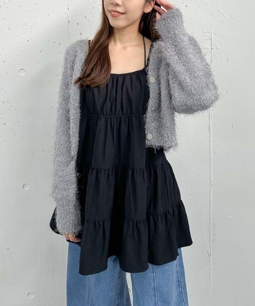 archives(アルシーヴ)の「ティアードミニキャミワンピース(ワンピース・レディース・アイボリー/ブラック/ブラウン・MEDIUM)」の13枚目の写真