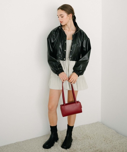 archives(アルシーヴ)の「ティアードミニキャミワンピース(ワンピース・レディース・アイボリー/ブラック/ブラウン・MEDIUM)」の9枚目の写真