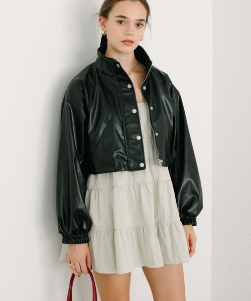 archives(アルシーヴ)の「ティアードミニキャミワンピース(ワンピース・レディース・アイボリー/ブラック/ブラウン・MEDIUM)」の7枚目の写真