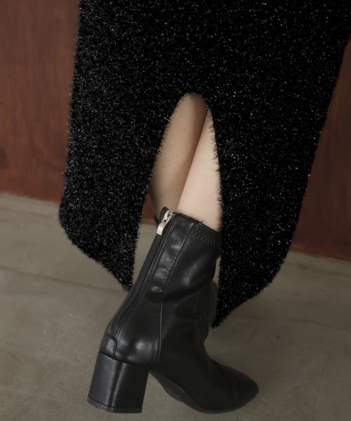 ガラスヤーンニットスカート（スカート）｜hellam（へラム）