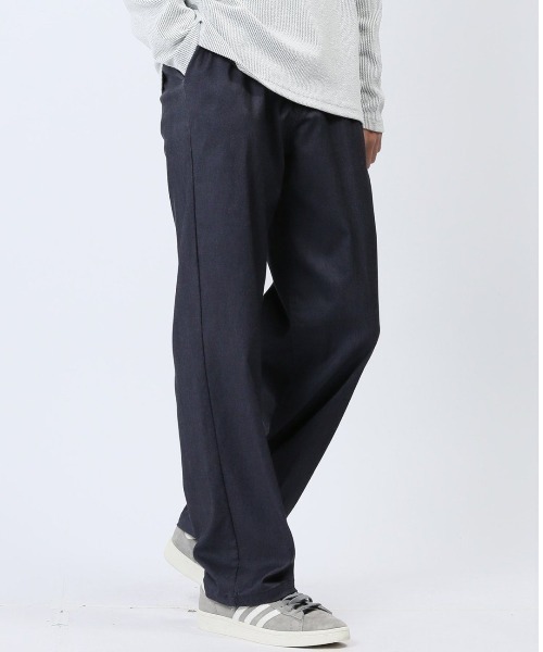 【ストレッチ】m.f.エディトリアル メンズ シャンブレー トラウザーパンツ