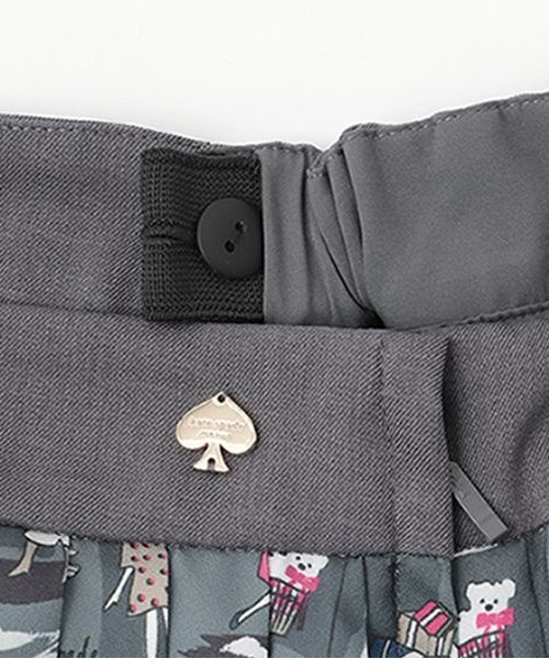 kate spade new york kids(ケイトスペードニューヨーク)の「ガールズ クロスロードプリーツスカート(スカート・キッズ・チャコール/ベージュ・140cm/150cm/160cm)」の19枚目の写真