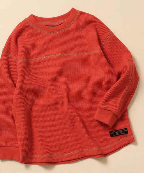 BREEZE(ブリーズ)の「【WEB限定】ワッフル長袖Tシャツ(Tシャツ/カットソー・キッズ・イエロー/ブラック/ブルー/オフホワイト/グリーン/ピンク/その他12/その他11/オレンジ・100/90/150/140/130/120/110)」の7枚目の写真