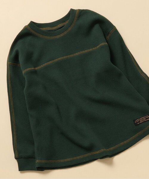 BREEZE(ブリーズ)の「【WEB限定】ワッフル長袖Tシャツ(Tシャツ/カットソー・キッズ・イエロー/ブラック/ブルー/オフホワイト/グリーン/ピンク/その他12/その他11/オレンジ・100/90/150/140/130/120/110)」の3枚目の写真