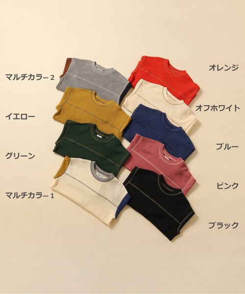 BREEZE(ブリーズ)の「【WEB限定】ワッフル長袖Tシャツ(Tシャツ/カットソー・キッズ・イエロー/ブラック/ブルー/オフホワイト/グリーン/ピンク/その他12/その他11/オレンジ・100/90/150/140/130/120/110)」の10枚目の写真