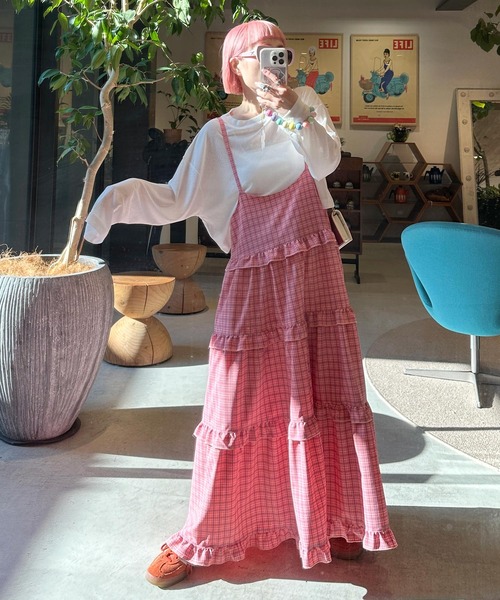 Alley Tokyo(アリートーキョー)の「スラブシアーカットロンTショート(Tシャツ/カットソー・レディース・ホワイト・FREE)」の9枚目の写真