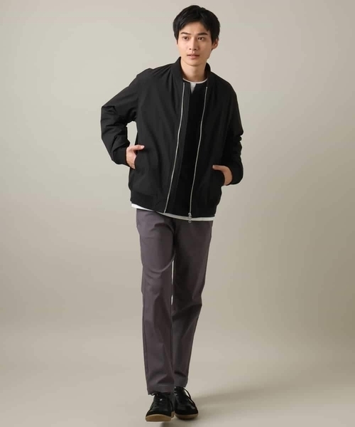 【セール】【軽量】ソロナ中綿リブブルゾン（MA-1）｜a.v.v（アーヴェヴェ）