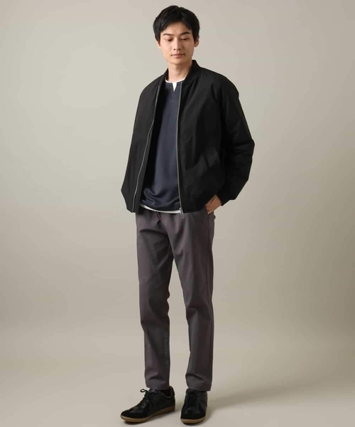 【セール】【軽量】ソロナ中綿リブブルゾン（MA-1）｜a.v.v（アーヴェヴェ）