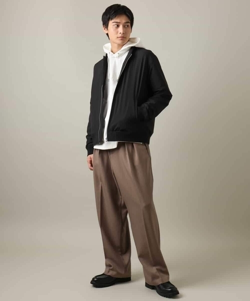 【セール】【軽量】ソロナ中綿リブブルゾン（MA-1）｜a.v.v（アーヴェヴェ）