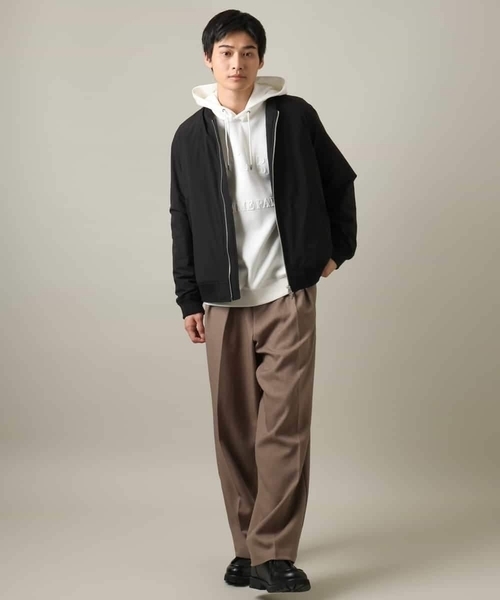 【セール】【軽量】ソロナ中綿リブブルゾン（MA-1）｜a.v.v（アーヴェヴェ）