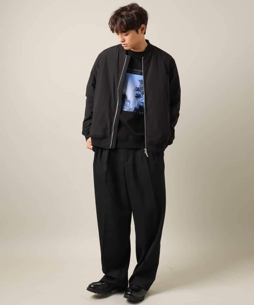 【セール】【軽量】ソロナ中綿リブブルゾン（MA-1）｜a.v.v（アーヴェヴェ）