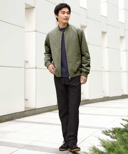 【セール】【軽量】ソロナ中綿リブブルゾン（MA-1）｜a.v.v（アーヴェヴェ）