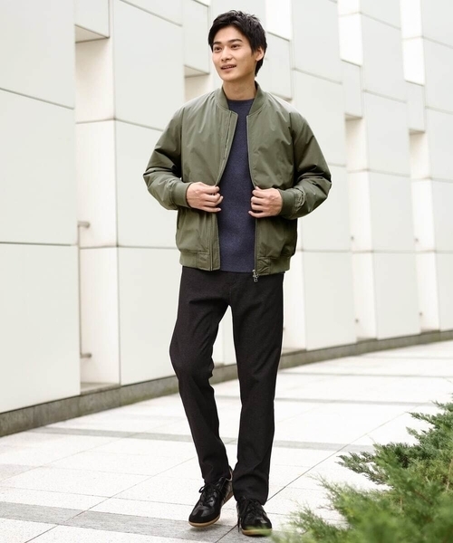 【セール】【軽量】ソロナ中綿リブブルゾン（MA-1）｜a.v.v（アーヴェヴェ）