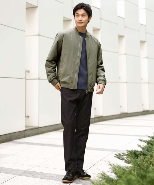 【セール】【軽量】ソロナ中綿リブブルゾン（MA-1）｜a.v.v（アーヴェヴェ）