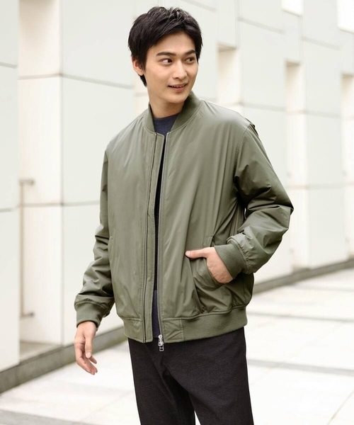 【セール】【軽量】ソロナ中綿リブブルゾン（MA-1）｜a.v.v（アーヴェヴェ）