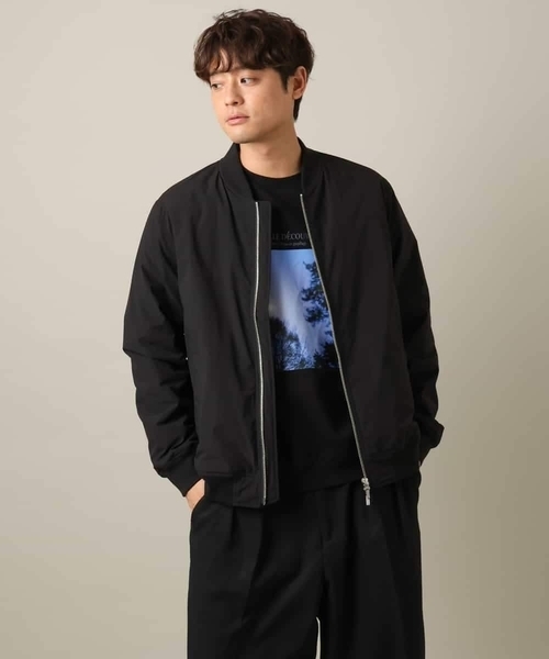 【セール】【軽量】ソロナ中綿リブブルゾン（MA-1）｜a.v.v（アーヴェヴェ）