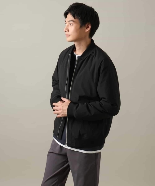 【セール】【軽量】ソロナ中綿リブブルゾン（MA-1）｜a.v.v（アーヴェヴェ）