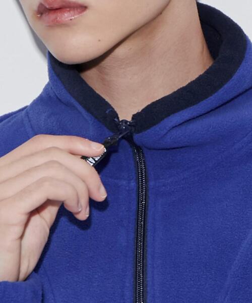 DISCUS（ディスカス）の「WEGO/DISCUSフリースハーフジッププルオーバー（スウェット・メンズ・ブルー/アイボリー/キャメル/グリーン・MEDIUM/LARGE）」の22枚目の写真