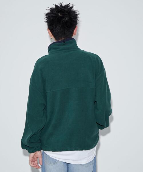 セール】WEGO/DISCUSフリースハーフジッププルオーバー（スウェット