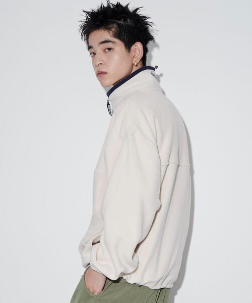 DISCUS（ディスカス）の「WEGO/DISCUSフリースハーフジッププルオーバー（スウェット・メンズ・ブルー/アイボリー/キャメル/グリーン・MEDIUM/LARGE）」の15枚目の写真