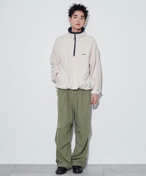 DISCUS（ディスカス）の「WEGO/DISCUSフリースハーフジッププルオーバー（スウェット・メンズ・ブルー/アイボリー/キャメル/グリーン・MEDIUM/LARGE）」の16枚目の写真