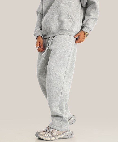 CORPUS TOKYO(コーパス トーキョー)の「【セットアップ対応】ヘムストレート裏起毛スウェットパンツ(スウェットパンツ・メンズ・ブラック/ヘザーグレー/ダークグレー/オートミール/ホワイト・4/3/2/1)」の21枚目の写真